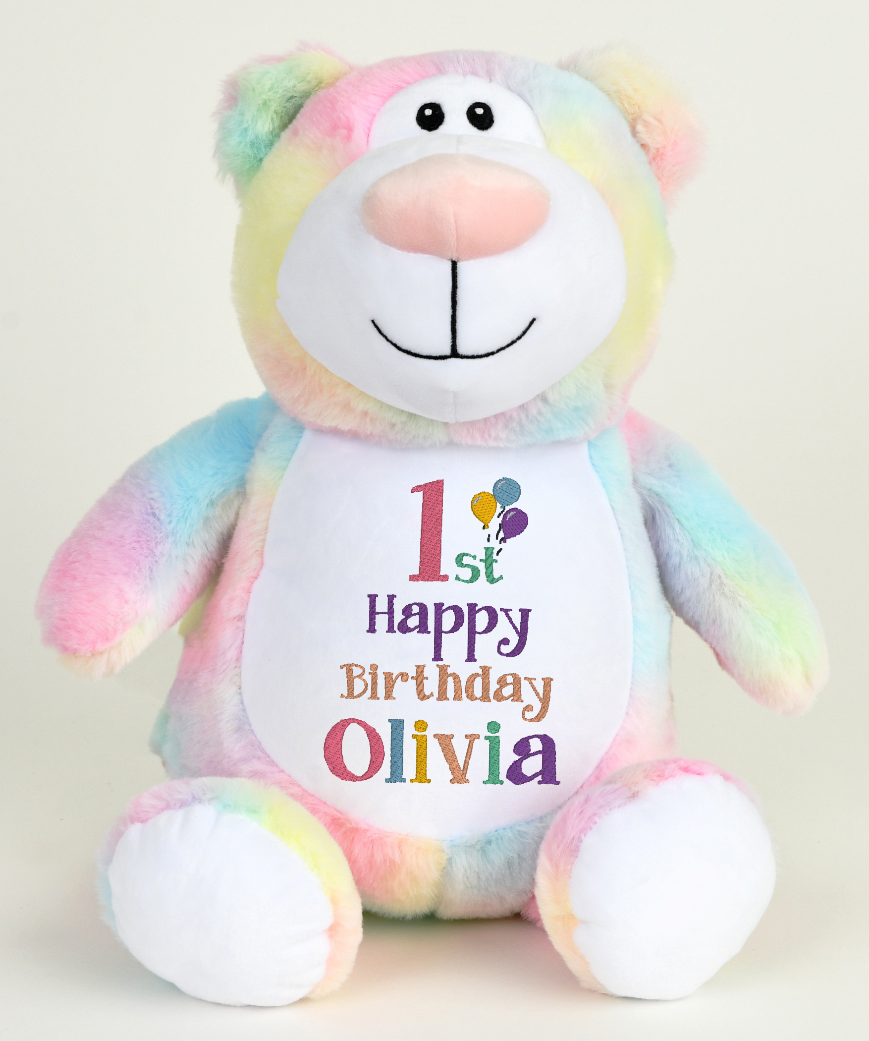 1st Birthday Pastel Bear